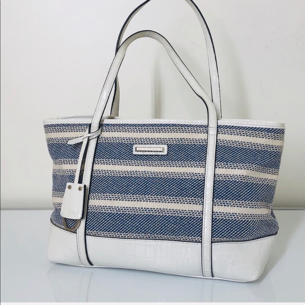 Dana Buchman elegant striped largest women purse